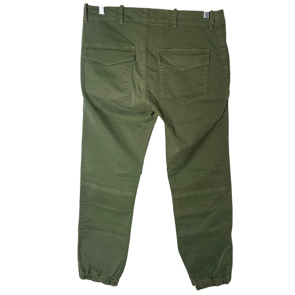NEW! Nili Lotan 8 French Military Pants Slouchy Cropped Cargos Cotton Army Green - Picture 5 of 14